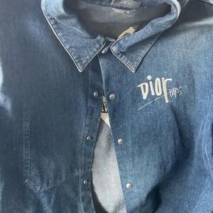 Dior Blue Casual Button Down Shirt